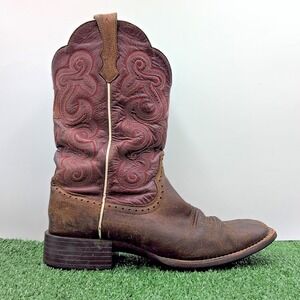 Ariat Quickdraw Western Boots Womens 10 B Brown Stitched Cowboy Dress Outdoor